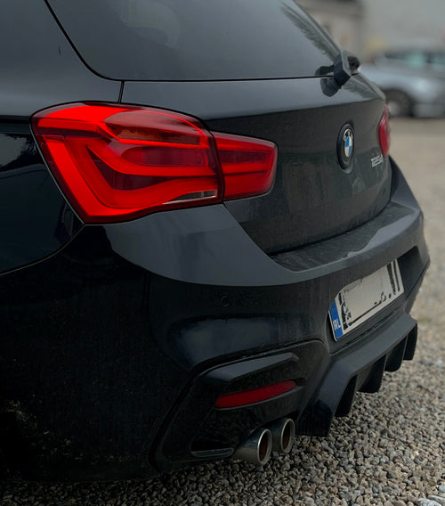 BMW 1-Series (F20/F21 LCI) Rear Performance Diffuser - Gloss Black (Single Exit) - Eire Aero