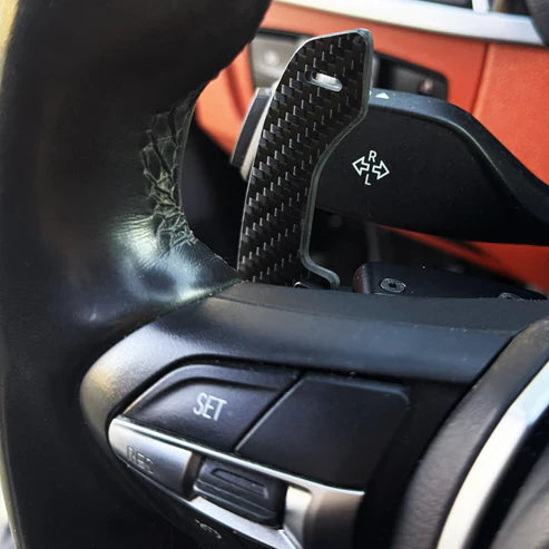 EireAero Magnetic Paddle Shifters (F, G, X, M Series + Mini/A90) - Real Carbon Fibre - Eire Aero