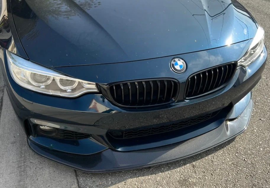 BMW 4-Series (F32/F33/F36) JP-Style Front Splitter - Real Carbon Fibre - Eire Aero