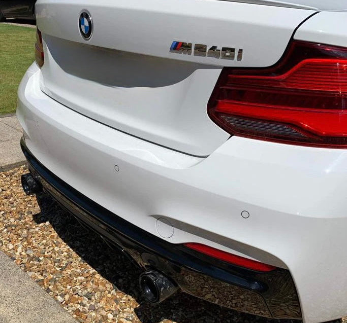 BMW 2-Series (F22) Rear Performance Diffuser - Gloss Black (Dual Exit) - Eire Aero